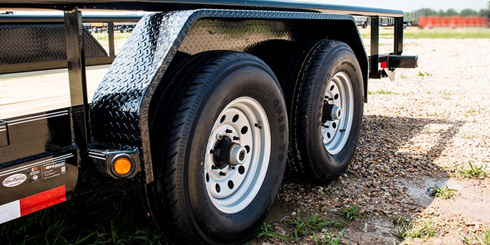 equipment trailer with Dexter axles