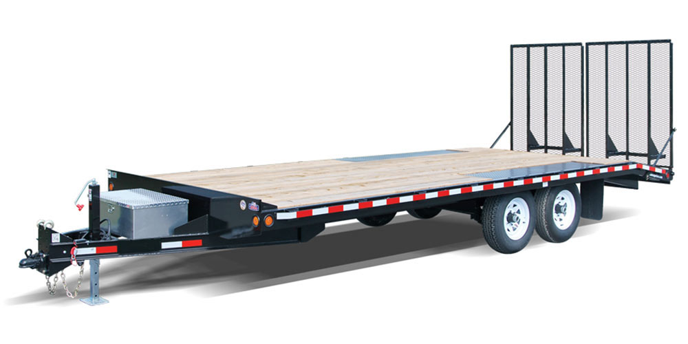 light duty equipment trailer with spring axle