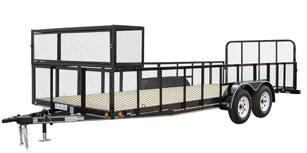 light duty equipment trailer with spring axles