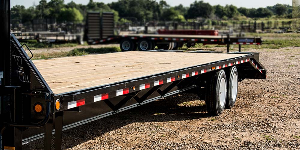 medium duty equipment trailer with spring axles